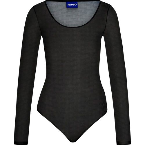 Body Slim Fit en mesh avec logos - HUGO - Modalova