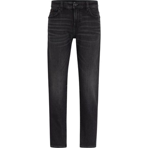 Jean Regular Fit en denim stretch noir confortable - Boss - Modalova