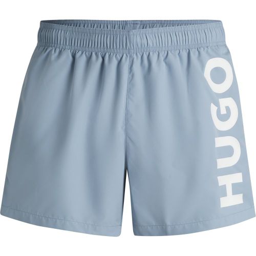 Short de bain à séchage rapide et logo imprimé vertical - HUGO - Modalova