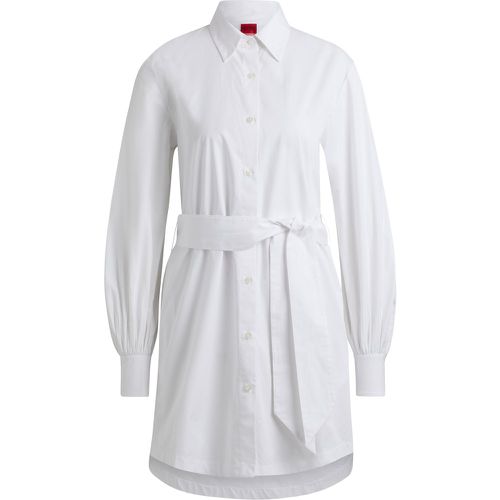 Robe-chemise décontractée en twill de coton - HUGO - Modalova