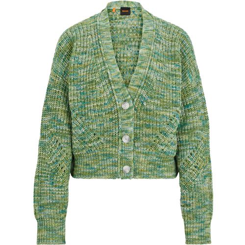 Cardigan boutonné en coton mouliné - Boss - Modalova