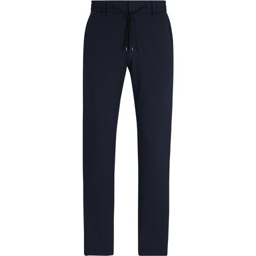 Pantalon Slim Fit en seersucker stretch performance - Boss - Modalova