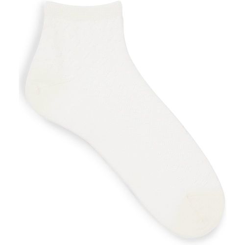 Chaussettes courtes en coton mélangé mercerisé à motif monogramme - Boss - Modalova