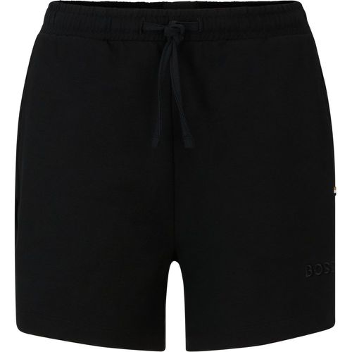 Short en molleton stretch avec logo brodé - Boss - Modalova