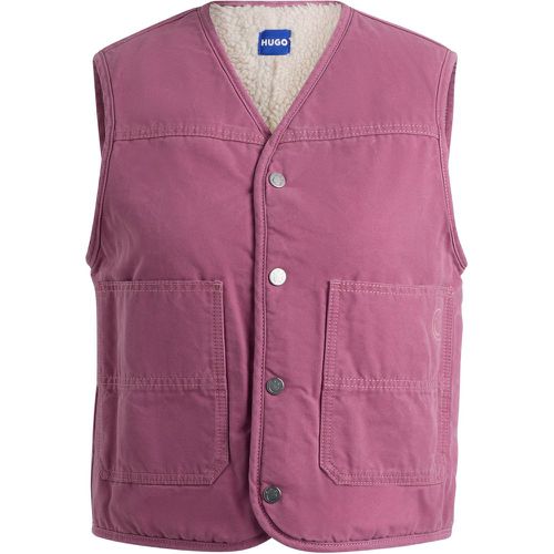 Gilet Relaxed en toile de coton - HUGO - Modalova