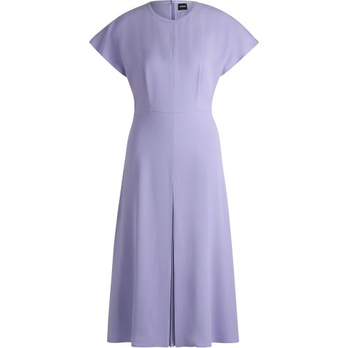 Robe à encolure goutte d’eau avec empiècement plissé - Boss - Modalova