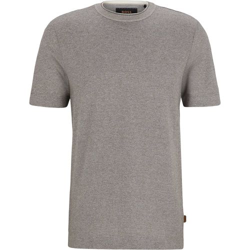 T-shirt Regular en coton et soie - Boss - Modalova