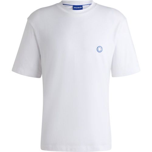 T-shirt en jersey de coton avec logo Happy - HUGO - Modalova