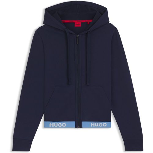 Sweat à capuche Relaxed avec taille logotée - HUGO - Modalova