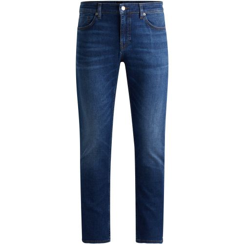 Delaware Jean Slim en denim foncé très doux - Boss - Modalova