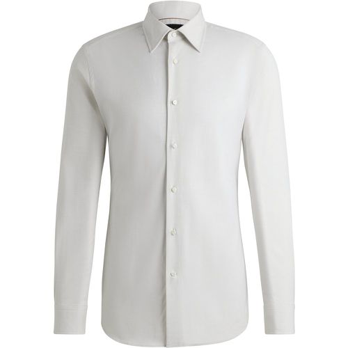 Chemise Slim en coton stretch micro structuré - Boss - Modalova