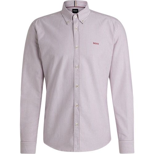 Chemise Slim en coton Oxford à rayures - Boss - Modalova