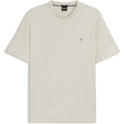 T-shirt Regular en coton avec monogramme Double B - Boss - Modalova