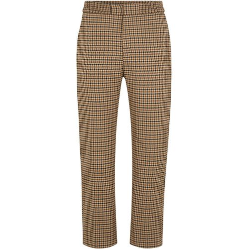 Pantalon Modern en matière stretch à motif pied-de-poule - HUGO - Modalova