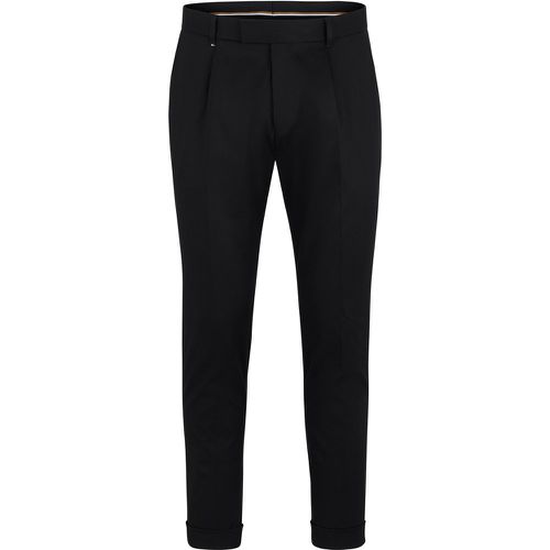 Pantalon Relaxed en tissu stretch plissé sur le devant - Boss - Modalova