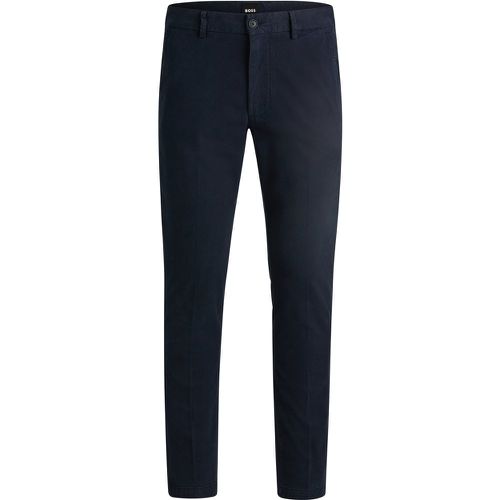 Pantalon Slim en coton mélangé structuré - Boss - Modalova