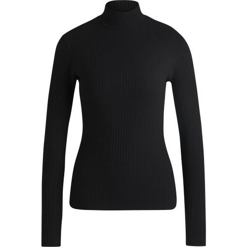 T-shirt Slim en coton stretch avec logo imprimé - HUGO - Modalova