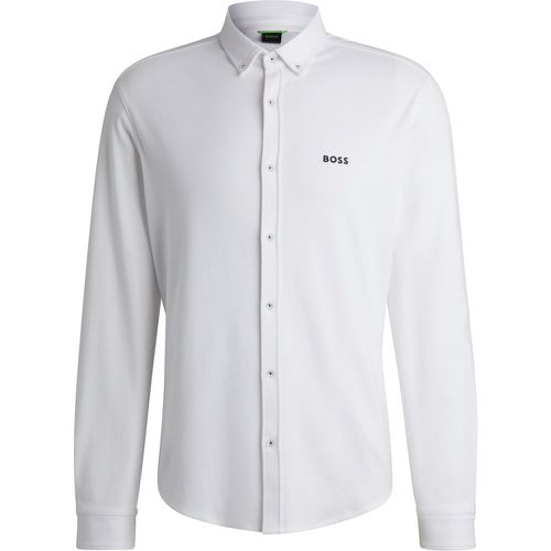 Chemise Regular en maille de coton infroissable - Boss - Modalova