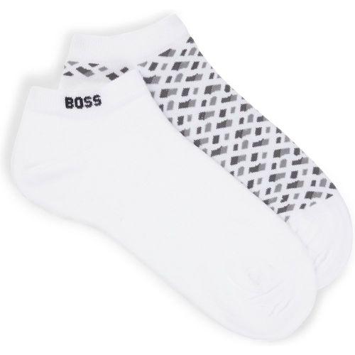 Lot de deux paires de chaussettes basses en coton mélangé - Boss - Modalova