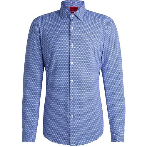 Chemise Slim en jersey stretch imprimé performant - HUGO - Modalova