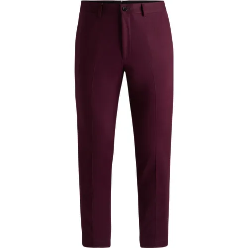 Pantalon Slim en coton, cachemire et stretch - Boss - Modalova