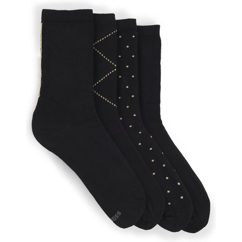 Chaussettes mi-mollet en lot de quatre, présentées dans un coffret cadeau - Boss - Modalova