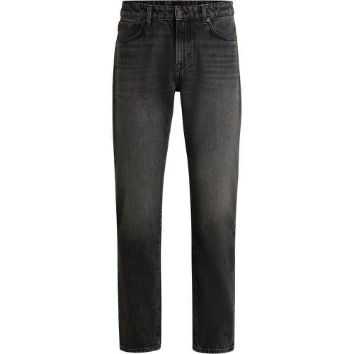 Maine Jean Regular en denim rigide noir - Boss - Modalova