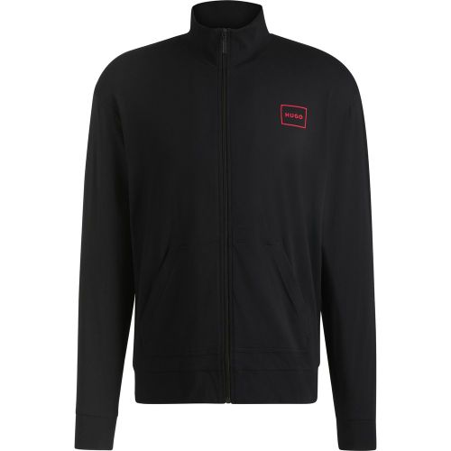 Veste Relaxed en coton stretch avec logo encadré - HUGO - Modalova