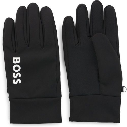 Gants de course adaptés aux écrans tactiles avec logos imprimés - Boss - Modalova