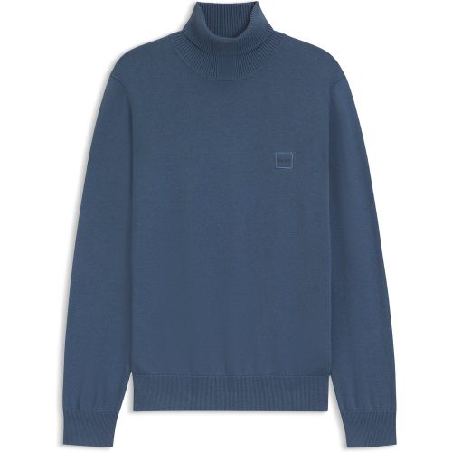 Pull à col roulé en coton et cachemire - Boss - Modalova