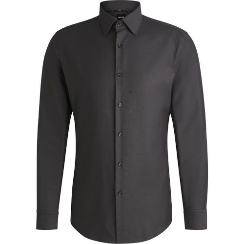 Chemise Slim en coton stretch structuré facile à repasser - Boss - Modalova