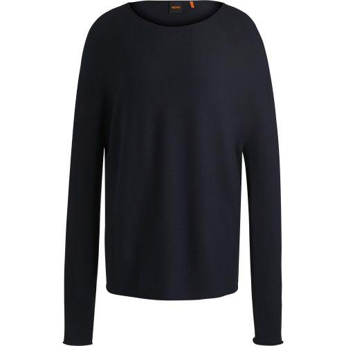 Pull Relaxed à bords roulottés et breloque logo - Boss - Modalova