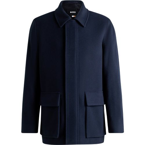 Manteau Regular en laine mélangée - Boss - Modalova