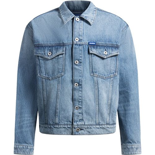 Veste en jean Regular avec logos - HUGO - Modalova