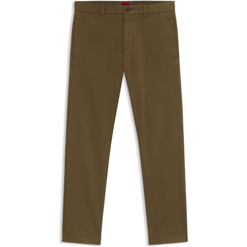Pantalon Slim en gabardine de coton stretch - HUGO - Modalova