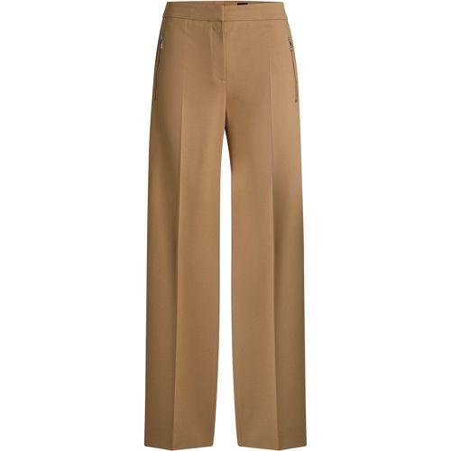 Pantalon Regular en tissu stretch avec poches zippées - Boss - Modalova