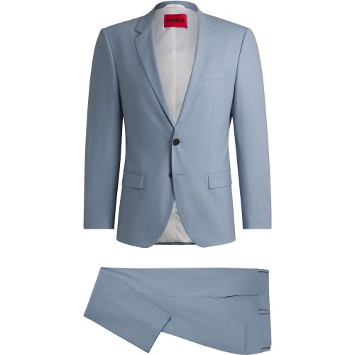 Costume Slim en laine mélangée stretch performante - HUGO - Modalova