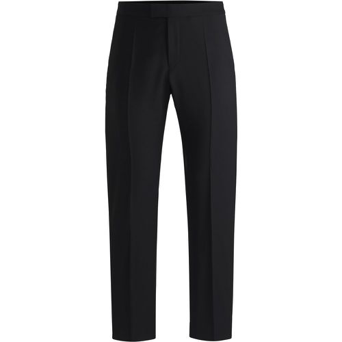 Pantalon de smoking Regular en laine vierge mélangée - Boss - Modalova