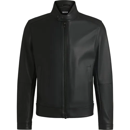 Veste Regular en cuir nappa grainé - Boss - Modalova