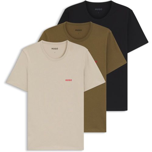 Lot de trois t-shirts en jersey de coton - HUGO - Modalova