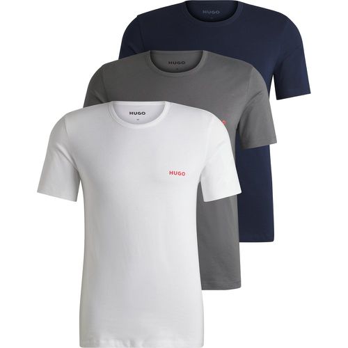 Lot de trois t-shirts en jersey de coton - HUGO - Modalova