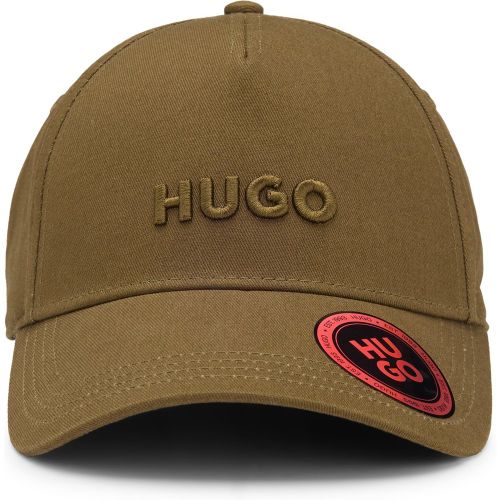 Casquette en twill de coton avec logo - HUGO - Modalova