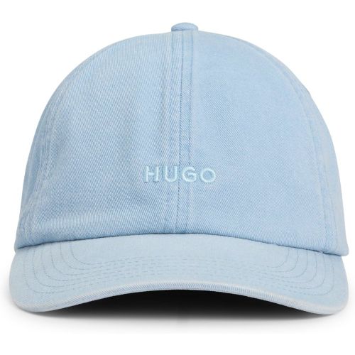 Casquette en twill de coton à 6 panneaux avec logo brodé - HUGO - Modalova