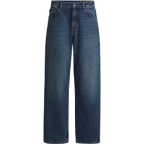 Jean Relaxed en denim de coton bleu - HUGO - Modalova