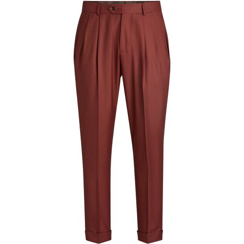 Pantalon Regular en cachemire, laine vierge et soie - Boss - Modalova