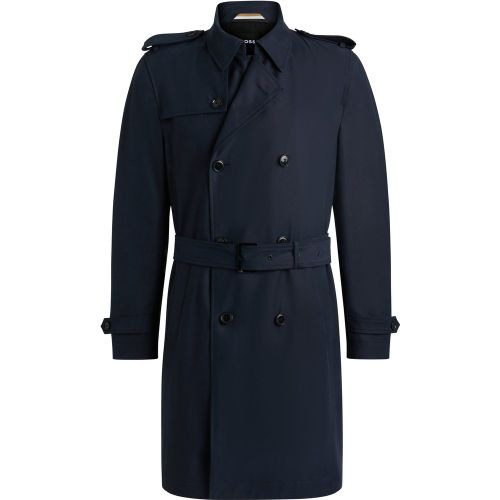 Trench Slim à fermeture croisée - Boss - Modalova