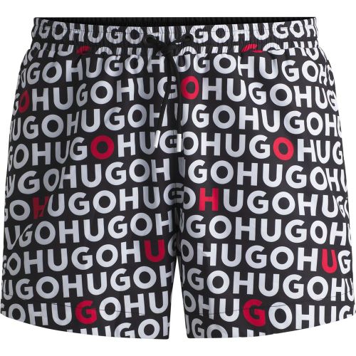 Short de bain à cordon de serrage et logo imprimé - HUGO - Modalova
