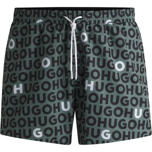 Short de bain à cordon de serrage et logo imprimé - HUGO - Modalova