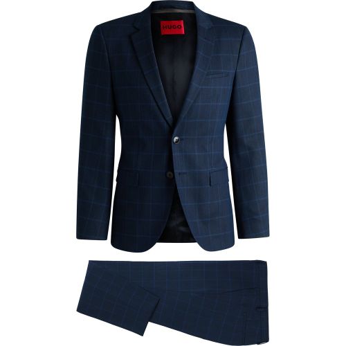 Costume Extra Slim en tissu stretch à carreaux - HUGO - Modalova