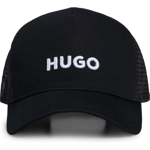 Casquette en twill de coton avec panneaux en mesh - HUGO - Modalova